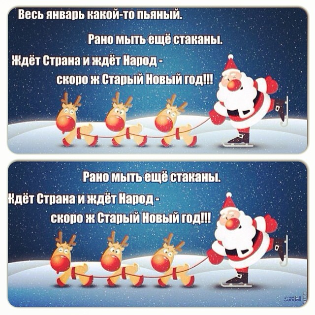 Прикольные картинки на Старый Новый год 2017