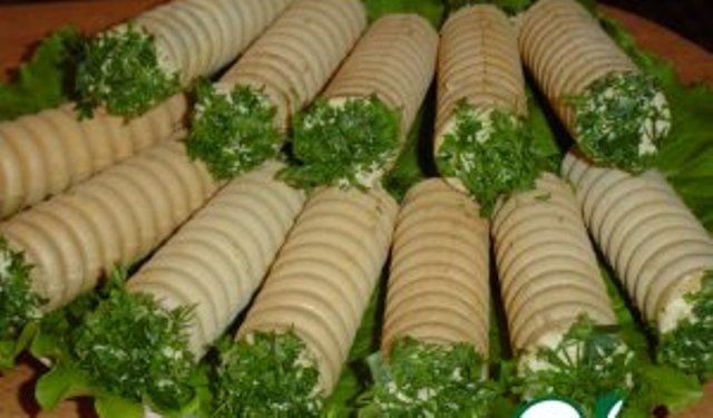 Вафельные трубочки фаршированные