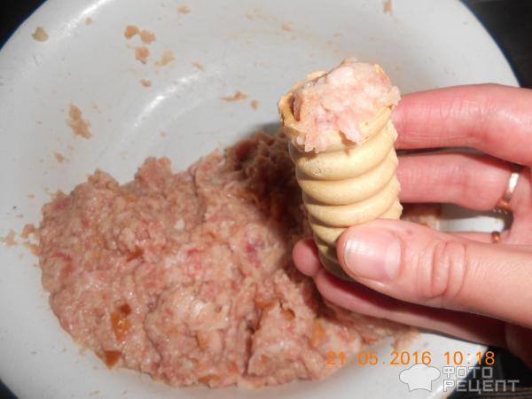 Вафельные трубочки фаршированные